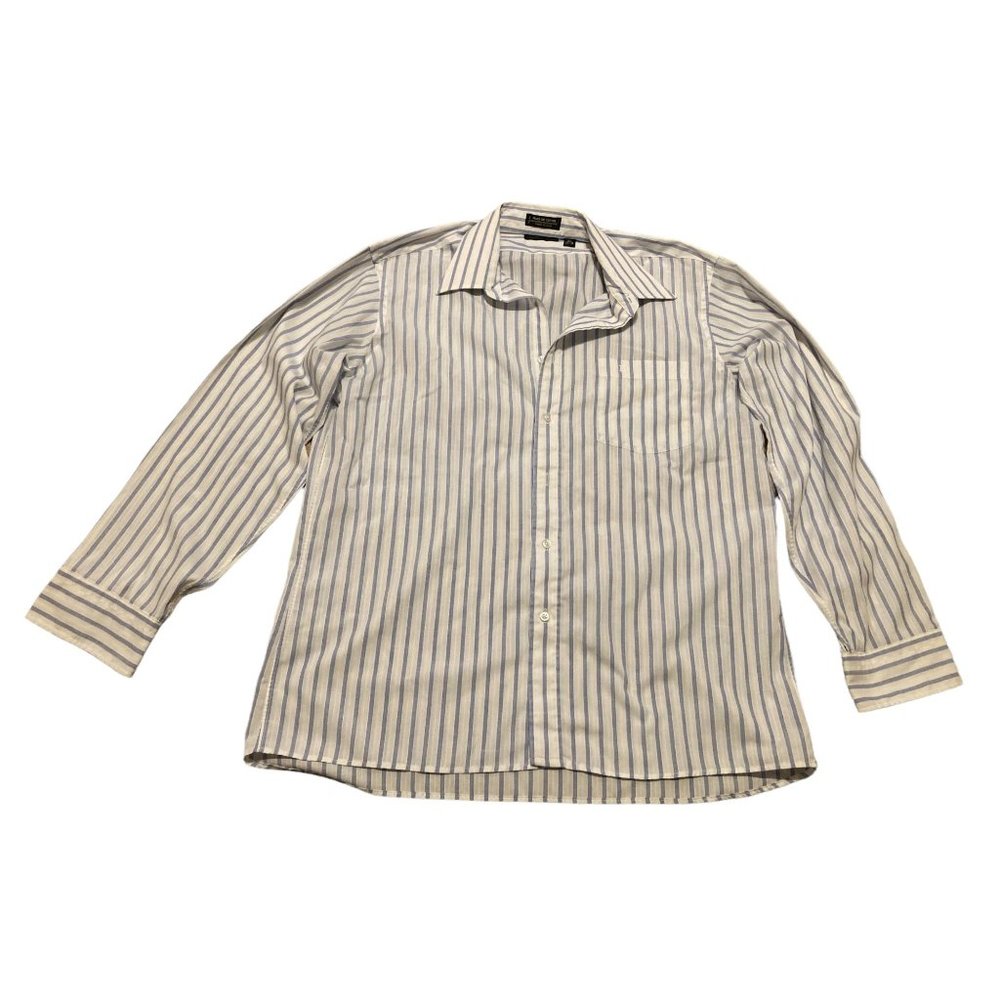 Christian Dior Monsieur Button Down Shirt Mens Size 16.5 (34-35) Stripes